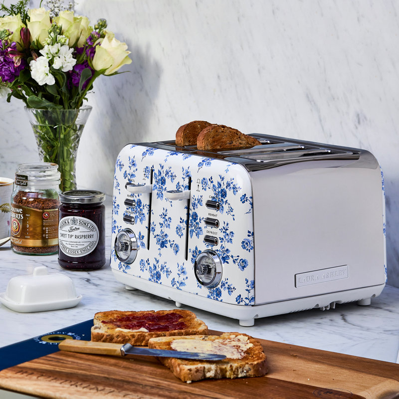 Grille-pain 4 tranches VQ Laura Ashley, Rose porcelaine