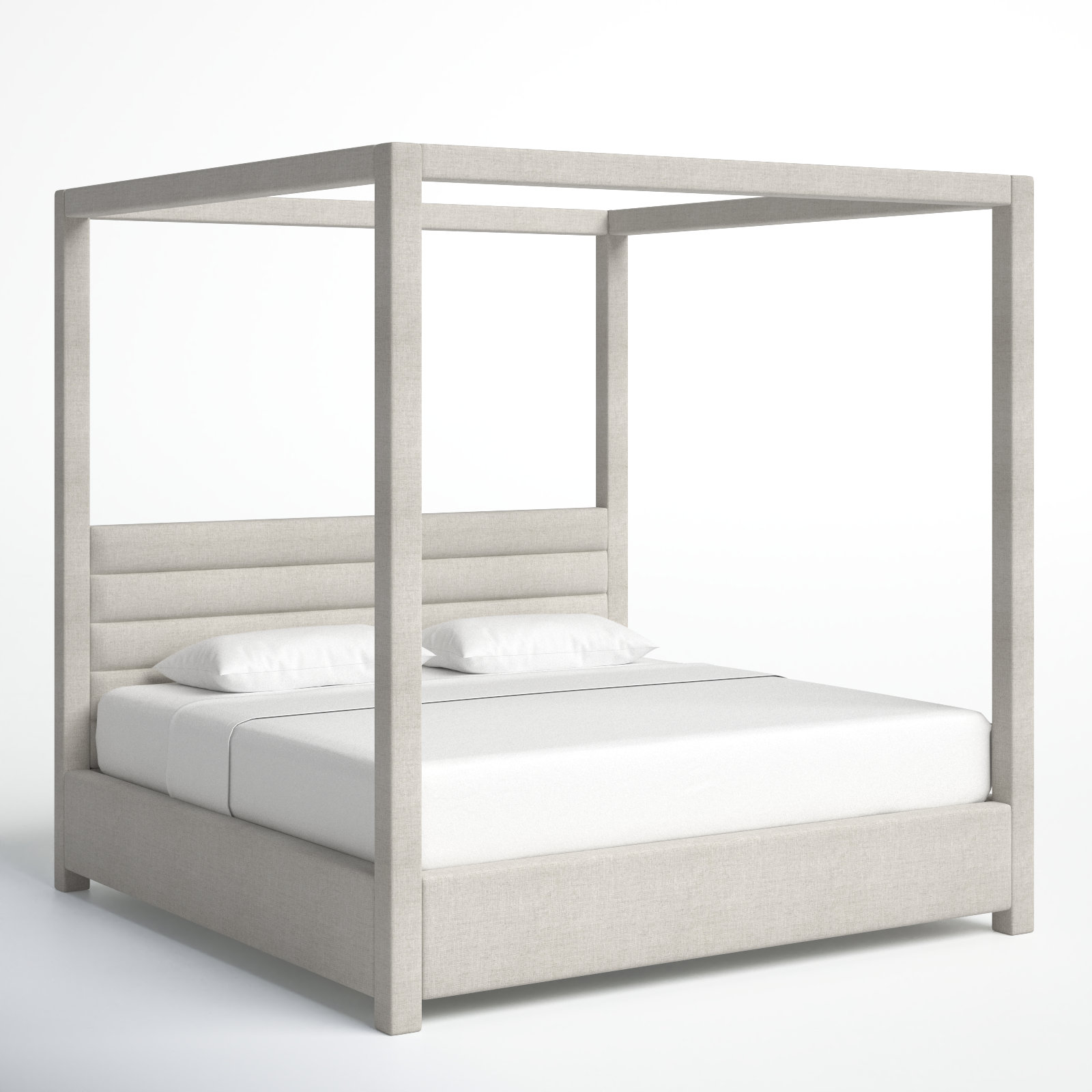 Herma Upholstered Canopy Bed, King