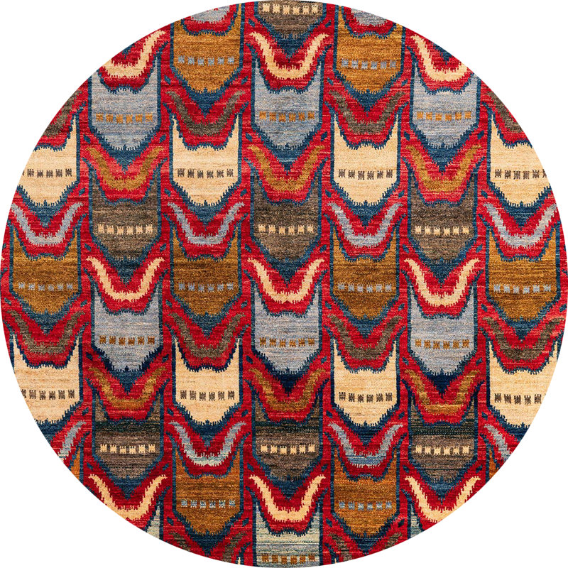 Tapis abstrait moderne 4226, Rond 3 pi