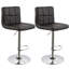 Kristopher Swivel Upholstered Adjustable Height Counter Stool with Metal Frame-16638466