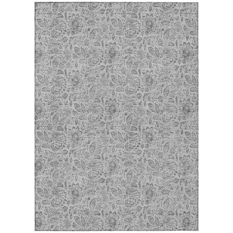 Fareham Washable Floral Indoor / Outdoor Rug, Rectangle 9' x 12'