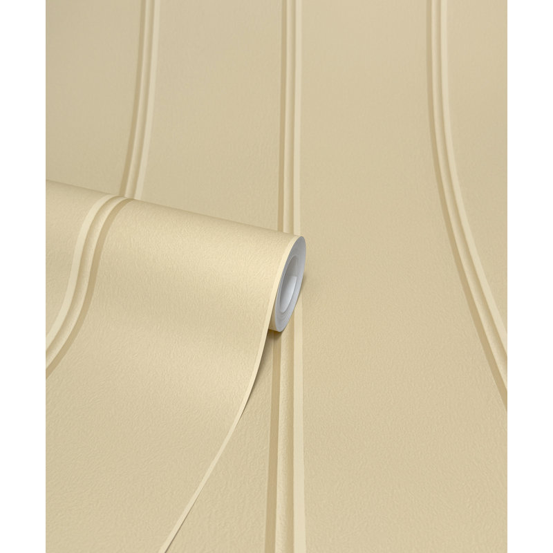 Imitation Group Painted Wood Panel Wallpaper, Sand