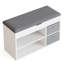 Shoe Bench With Fabric Drawer-491623539