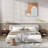 Armeta Modern Walnut Wall-Mounted Nightstand