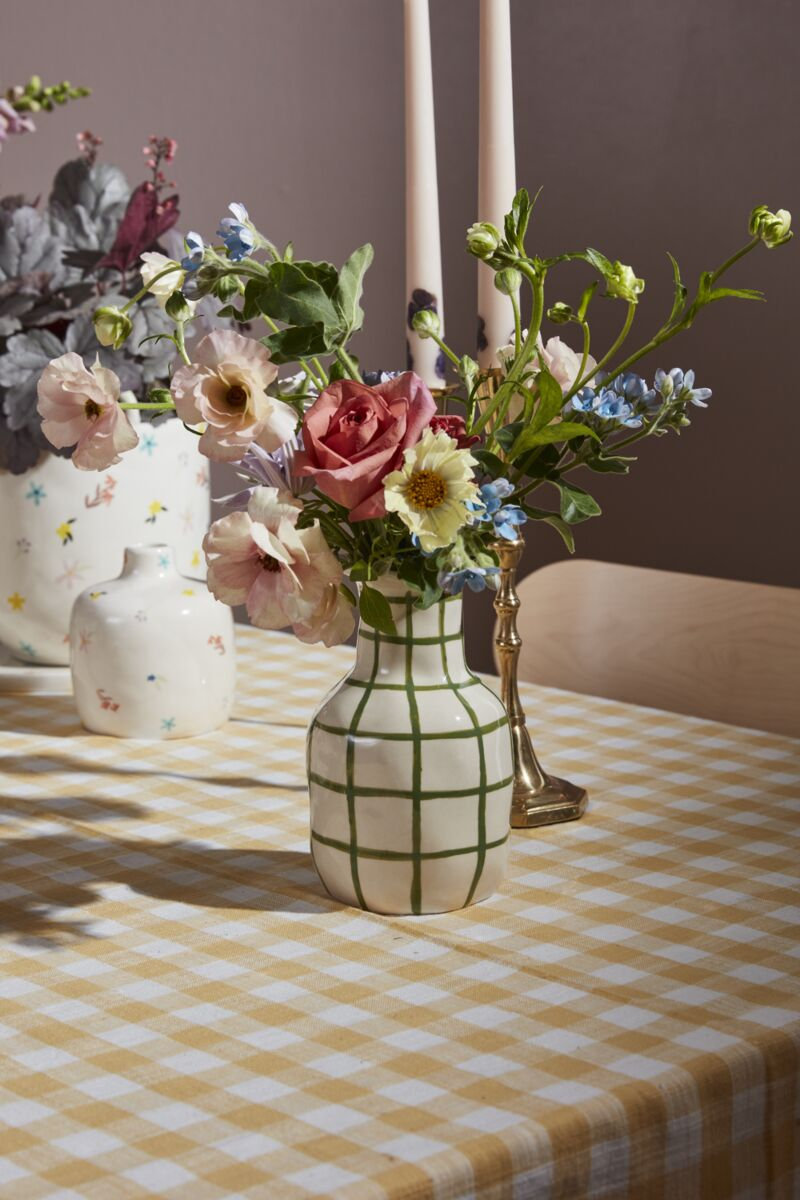 Vase, 7.75" H x 4" W x 4" D