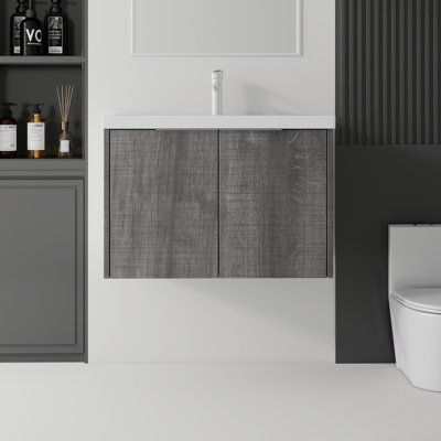 Meuble-lavabo flottant avec lavabo