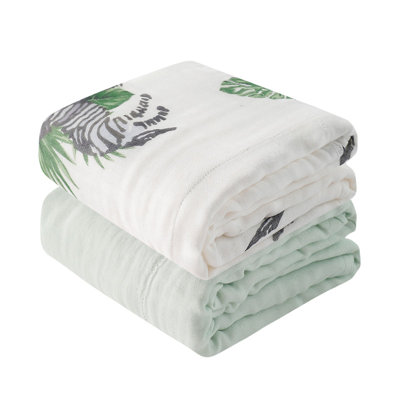  Ensemble de 4 enveloppes en mélange de coton et mousseline Swaddles for Newborn