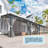Lean-To Wall-Mounted Pergolas With Curtains And Netting-122684175