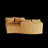 Boneless Curved Sectional Sofa With Four Pillows, Curved Modular Semi Circular Sofa, Comfy Couch-2069186941