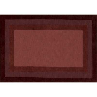 Keifer Handmade Tufted Wool Brown/Red Area Rug -  Alcott HillÂ®, 1FA9F9A9C406407385213F9D5277C142