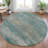 Machine Washable Indoor/Outdoor Xhevrie Aqua Rug-112027190