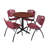 Cain Round X-Base Breakroom Table & 4 M Stack Chairs-32520525