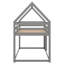 Lit simple superposé simple au-dessus de simple, lit maison avec échelle-1563727046