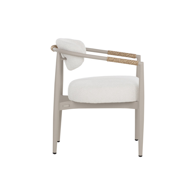 Outdoor Dining Armchair, Greige