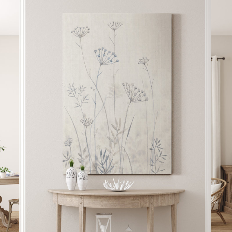 « Neutre Queen Anne Lace I », reproduction d’art sur toile tendue, H 36 po x l 24 po x P 1 po