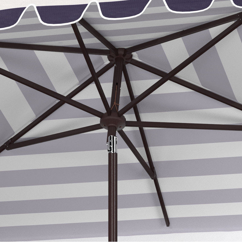 Parasol de marché rectangulaire 6,5 pi x 10 pi Cali, Noir