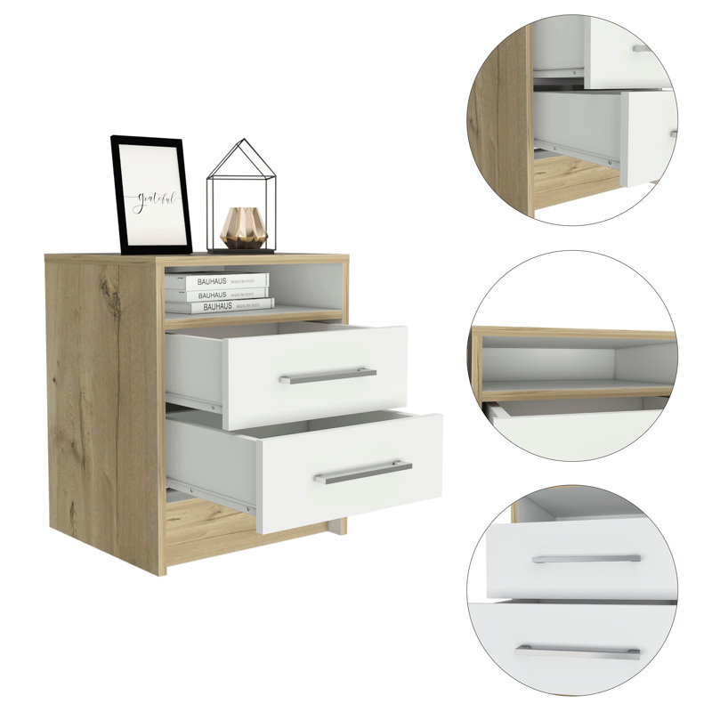 Thandie 40cm W Manufactured Wood Bedside Table