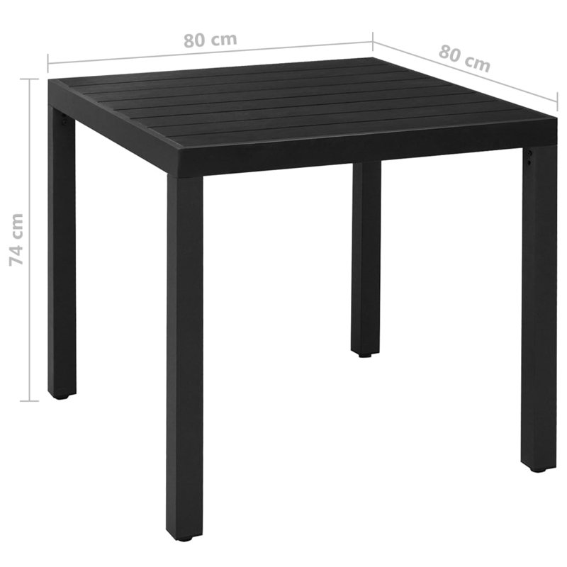 Osirus Square 4 - Person 80Cm Long Dining Set