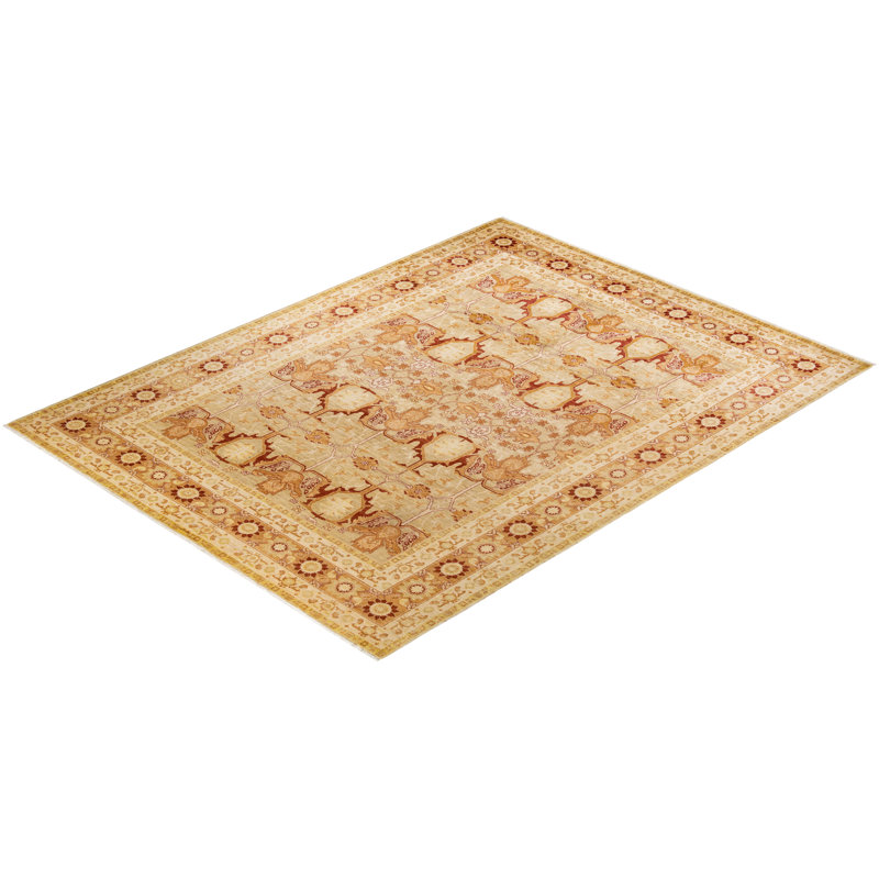 Lily-Elen One-of-a-Kind 9' 2" X 12' 4" Hand Knotted Area Rug