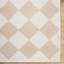 Beige Modern Washable Shaggy Rug, Chequered Anti-Slip Rug For Living Room, Dining Room, Bedroom, Kitchen-1557751021