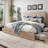 Silvester Modern Upholstered Platform Storage Bed with Wooden Slats, no box spring needed-104901177-86592362