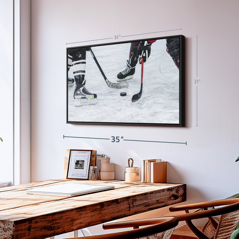 Ice Hockey Canvas Print, 21" H x 31" W