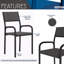 Chaise de bureau avec structure en métal, noire