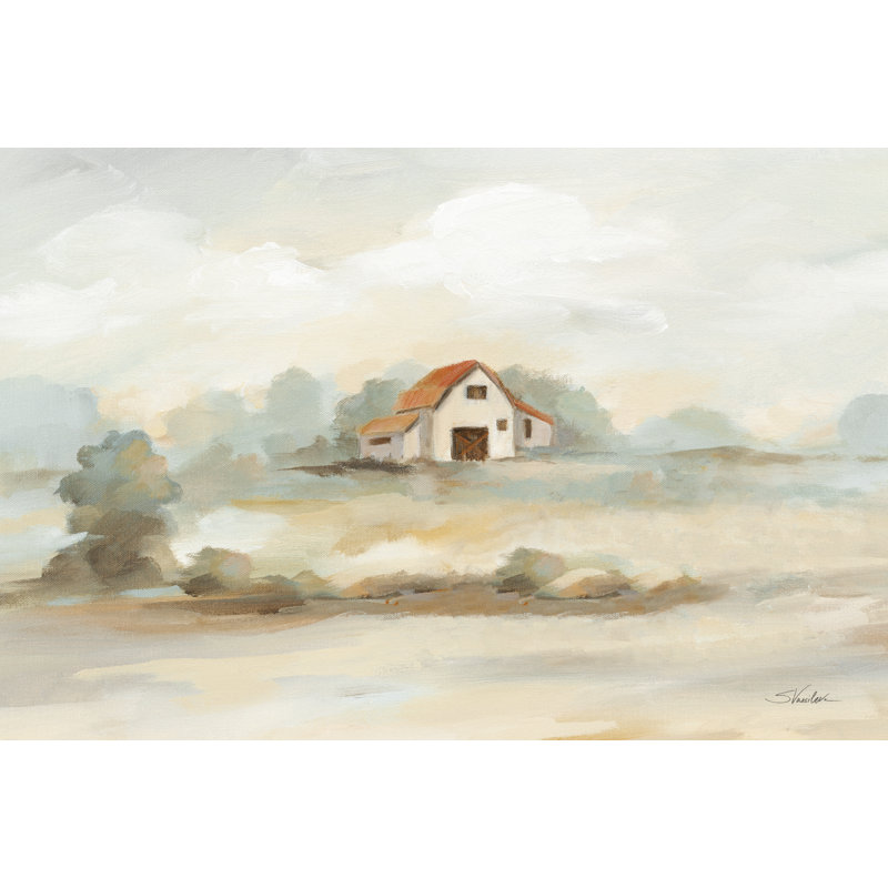 Paysage de la vieille ferme, H 8 po x l 12 po