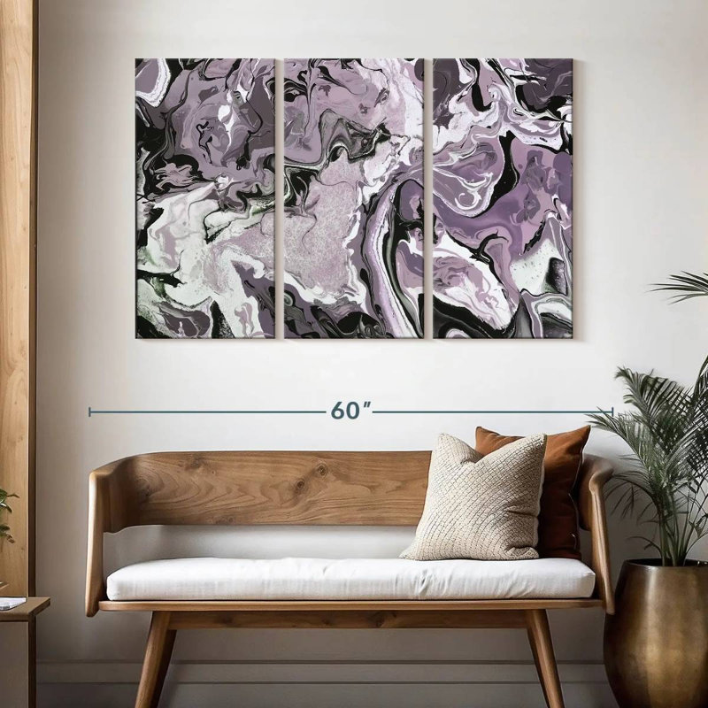 Avery Abide Plum, 32" H x 50" W