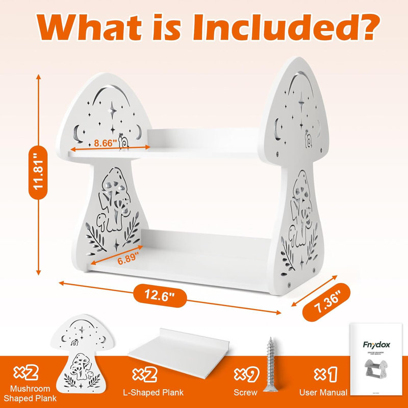 Cute Mushroom Rack For Desktop Storage