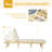 Chaise Lounge Chair For Outdoor, Patio Recliner With 4-Position Adjustable Backrest And Cushion
