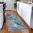 Machine Washable Indoor/Outdoor Xhevrie Blue Rug-632245653