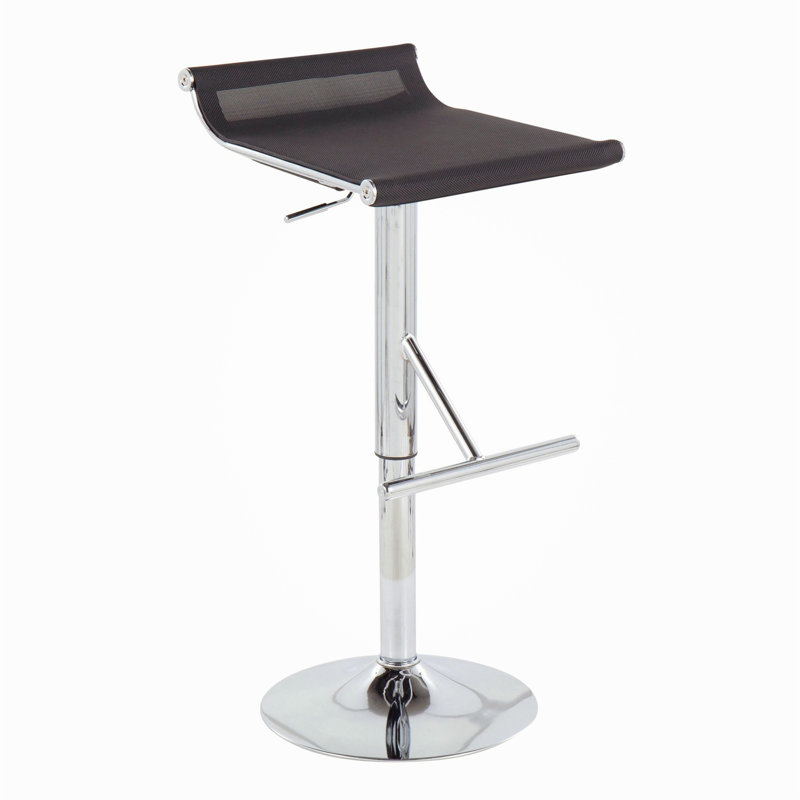 Tabouret de bar contemporain réglable, Noir, noir, noir, noir