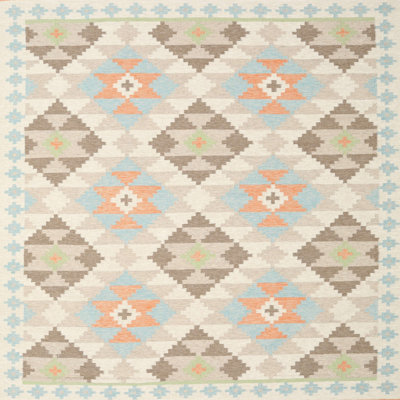 Tapis contemporain gris / olive