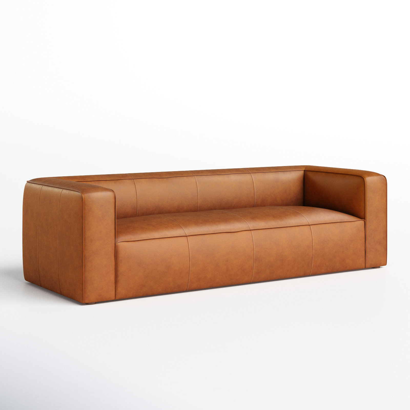 Piazza 95" Genuine Leather Sofa