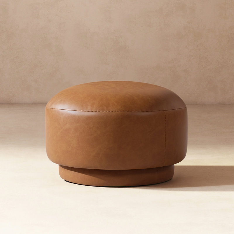 Repose-pieds de 15 po Ashalyn, Brown Faux Leather