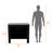 Brooklyn  Kitchen Island, Three Concealed Shelves