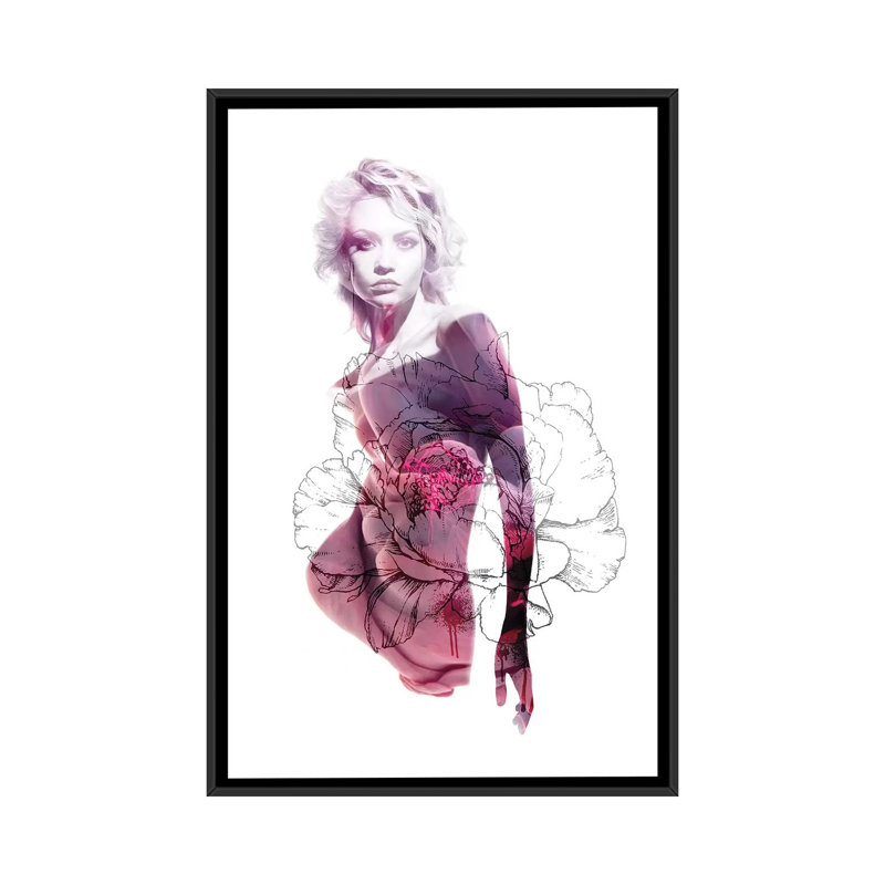 «Welcome II», reproduction sur toile, H 26 po x l 18 po x P 1,5 po, Toile avec cadre noir
