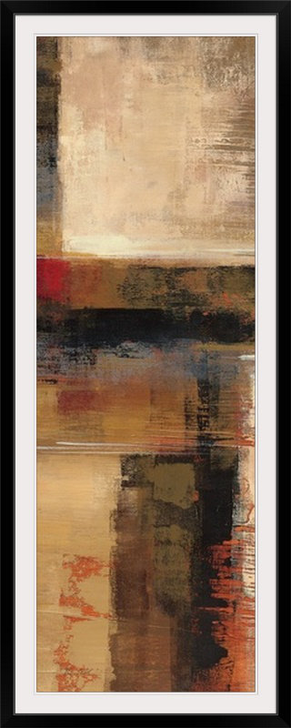 «Fast Lane Panel I» par Silvia Vassileva, reproduction d'art, Cadre noir, H 44 po x l 20 po x P 1 po