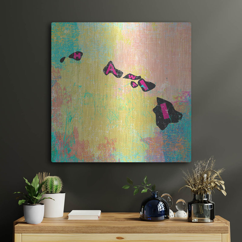 «Hawaii» par Art Licensing Studio, art mural, H 24 po x l 24 po