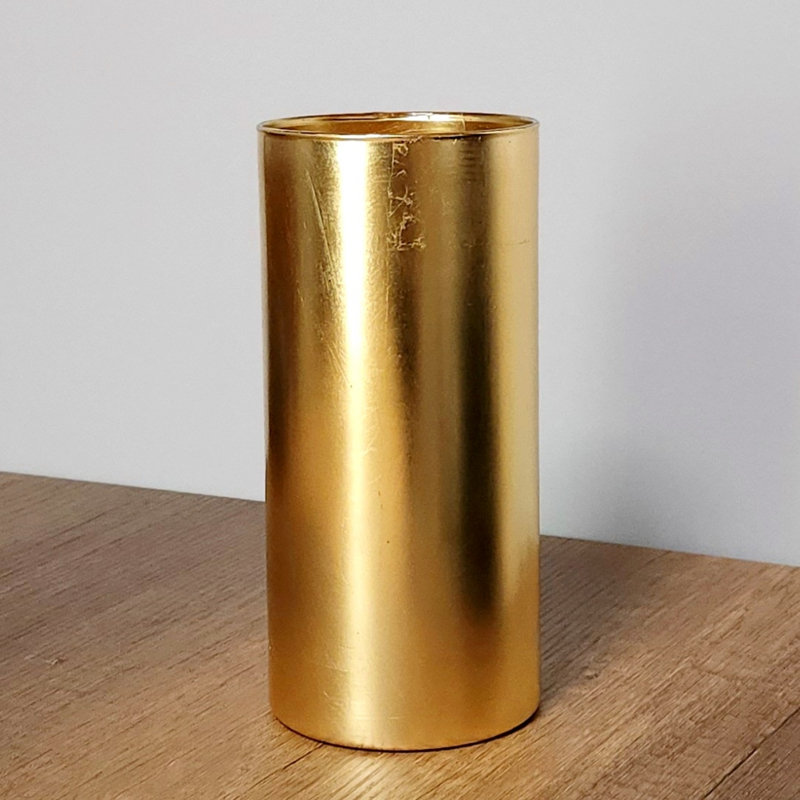 Vase de table en verre fabriqué à la main Zaelen, Or