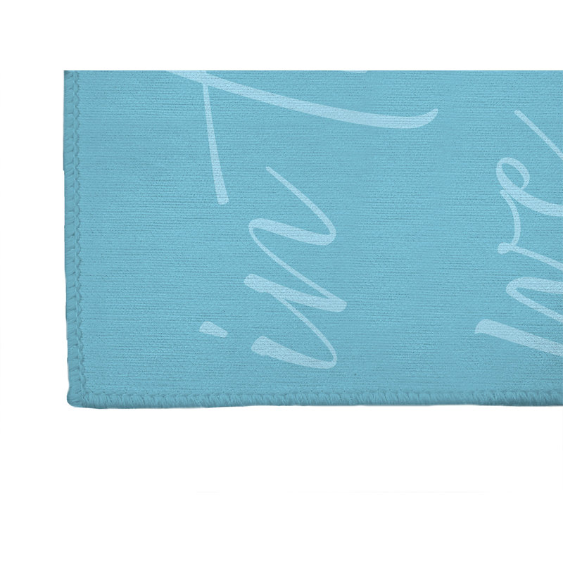 Tapis d'entrée In the meadow, Bleu, L 60 po x L 84 po