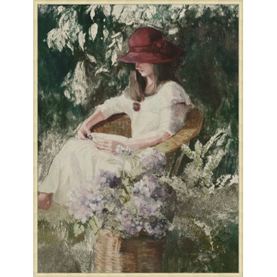 Afternoon Book 2' Framed Print on Canvas