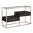 Phelim 45.9'' Glass Top Console Table