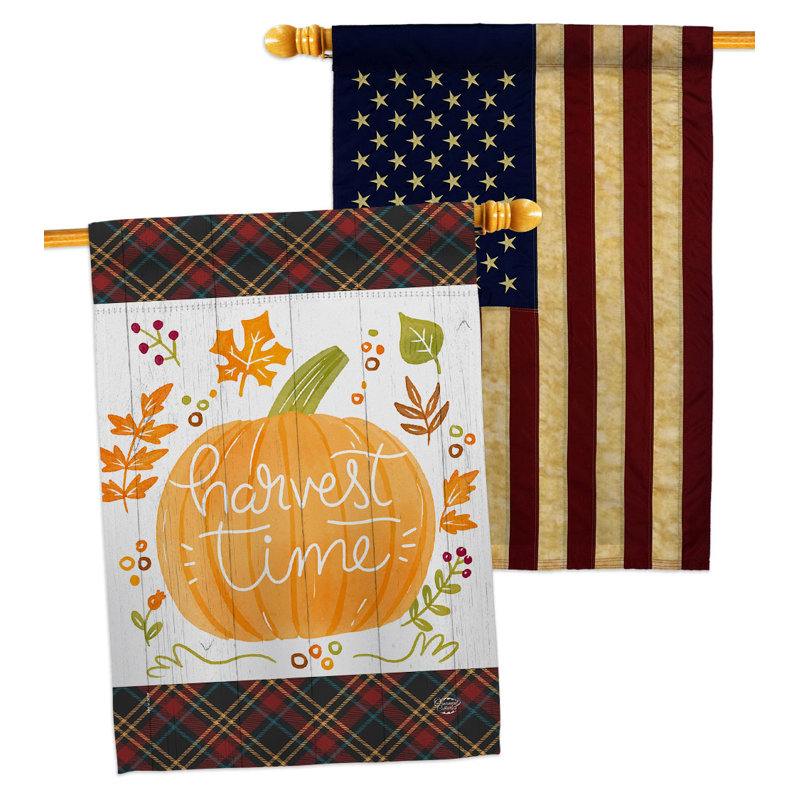 Drapeau de maison en polyester 2 côtés 3 pi 3 po x 2 pi