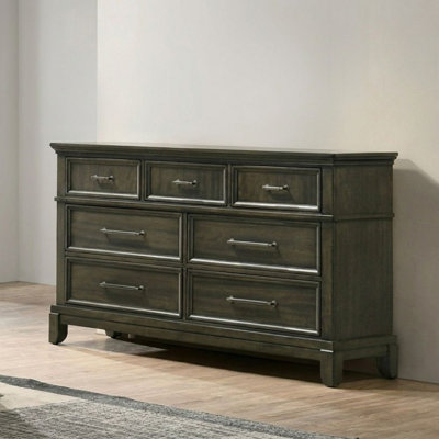Alphonse Traditional Style 7-drawer 63 In. Gray Dresser