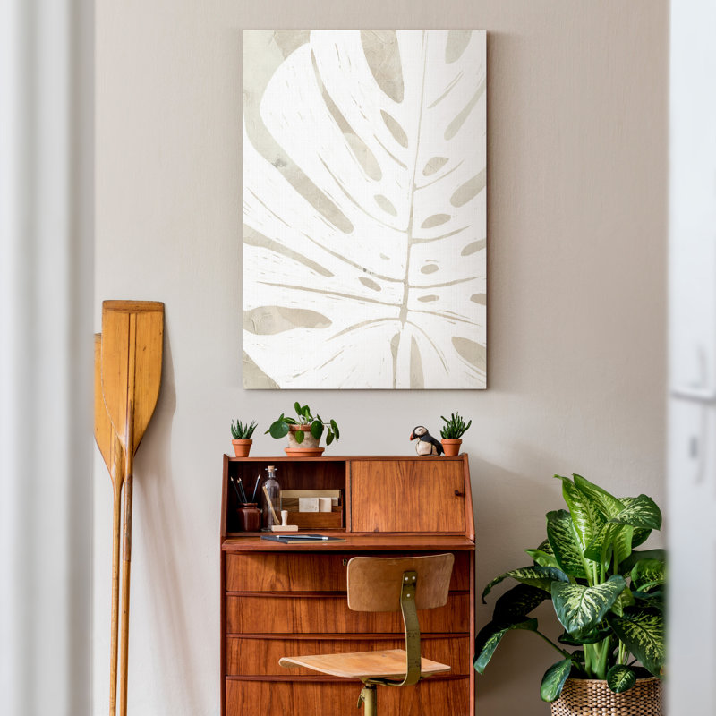 Lin tropical silhouette I - impression sur toile tendue, H 27 po x l 18 po x P 1 po