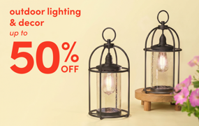 outdoor lighting & decor clearance