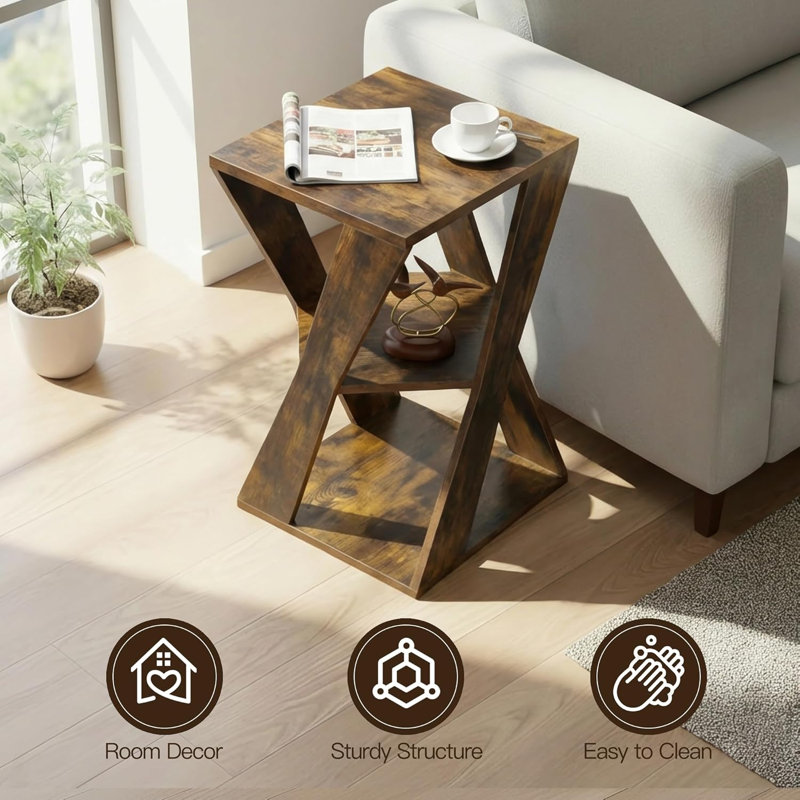 Modern wooden edge table