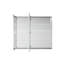 Armoire à pharmacie encastrée ou murale en aluminium pour salle de bain, 40 po L x 36 po H, avec étagères en verre réglables-1298744654
